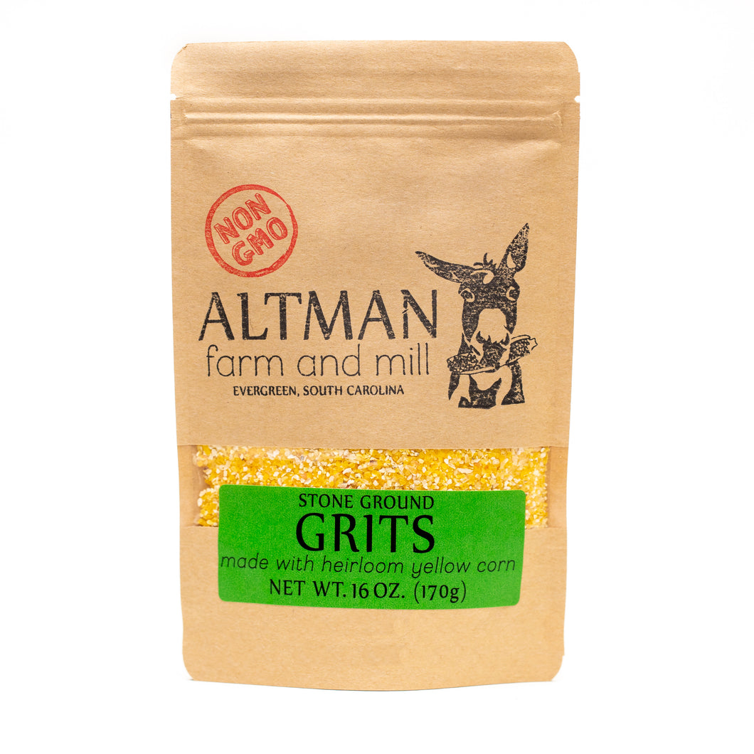 Heirloom Stone Ground Henry Moore Yellow Grits, 16oz.