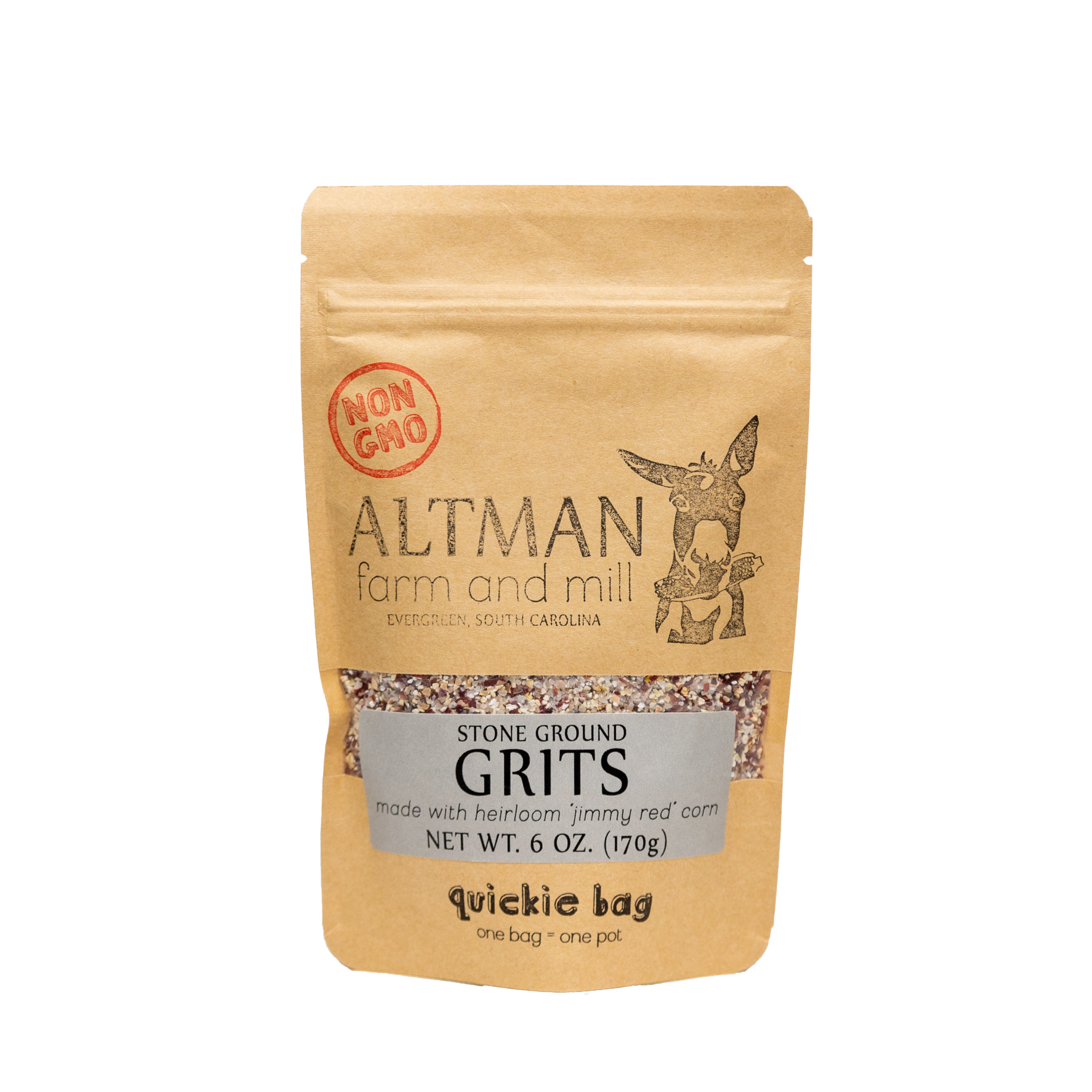 Jimmy Red Stone Ground Grits 6oz. – Altman Farm and Mill